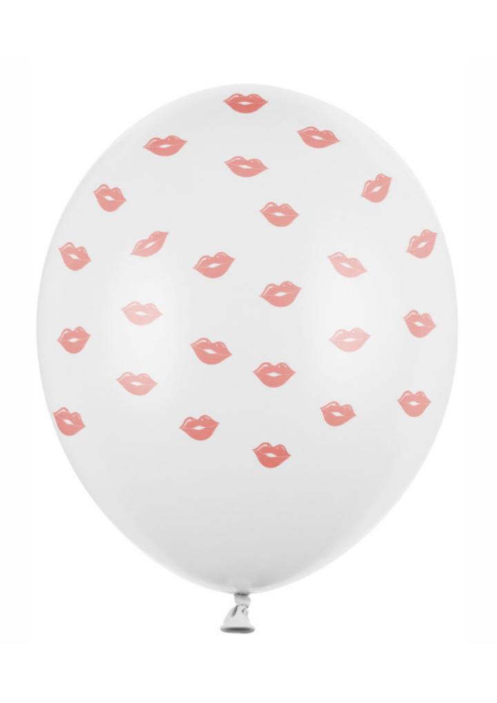 Balon lateksowy biały w USTA